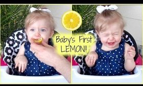 BABY'S FIRST LEMON!! HILARIOUS REACTION!!