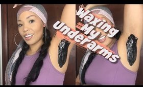 SURVIVING QUARANTINE | Waxing my underarms at home #waxing #selfcare