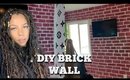 DIY Brick Wall | How to paint walls to look like brick