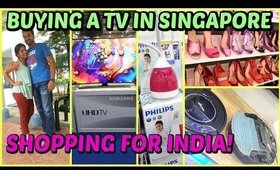 Buying a TV In Singapore, Shopping For India Holiday Vlog | SuperPrincessjo