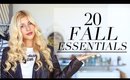 The 20 Fall Wardrobe Essentials