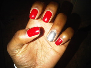 Red with a touch of silver :)