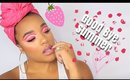 Strawberry Shake Palette by Colourpop |3 Layered Glitter Cut Crease |leiydbeauty