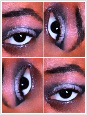 my version of the common black and grey smokey eye.
