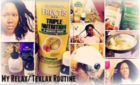 How I Prep My Hair For A Relaxer | My Relaxed / Texlaxed Hair Routine