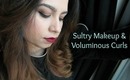 Get Ready With Me | Sultry Makeup & Voluminous Curls