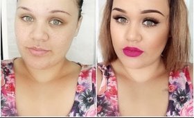 Bright Matte Lips & Neutral Eyes using Drugstore/Affordable Products | MakeupwithJah