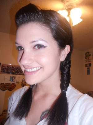 my second attempt at fishtail braiding