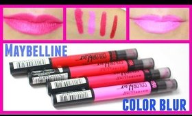 NEW Maybelline Color Blur Matte Lip Pencils: Review, Swatches & Demo