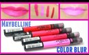 NEW Maybelline Color Blur Matte Lip Pencils: Review, Swatches & Demo
