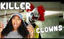 CHASED BY CREEPY KILLER CLOWNS!!! CLOWN SIGHTINGS!