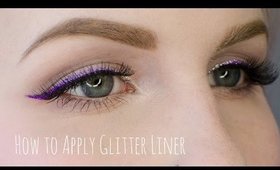 How to Apply Glitter Liner Tutorial