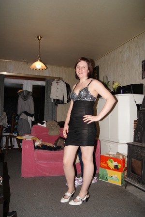 I posing in my new dress 