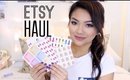 Etsy Haul | Planner Stickers ft. Obsessed With Cute & AlexStudio