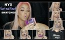 NYX luv out loud liquid lipstick swatches | Beauty by Pinky