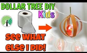 DOLLAR TREE DIYS! TOLIET PAPER PUMPKINS? SEE WHAT ELSE I DID!