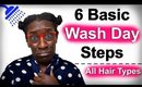How To Wash Natural Hair in 6 Steps | 4c Hair Wash Day Routine
