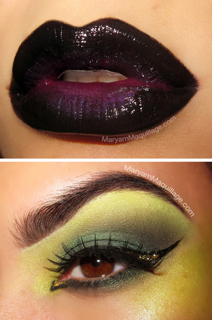 How-to and products: http://www.maryammaquillage.com/2012/10/the-modern-witchy.html