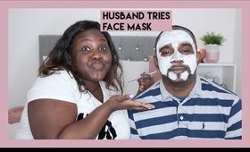 HUSBAND TRIES FACE MASKS | #tryittuesday!