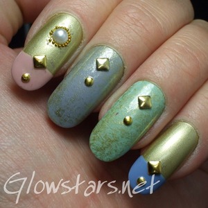 For more nail art, pics of this mani and products & method used visit http://Glowstars.net 