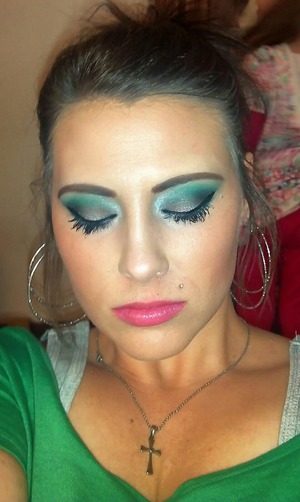 Grey and Green Look