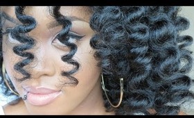 The Perfect NO HEAT Spiral Bantu Knot Out on Natural Hair !