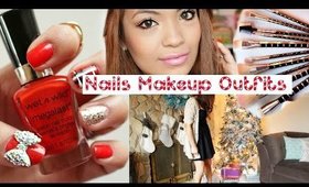 Glam On A Budget: CHRISTMAS NAIL ART, MAKEUP, & OUTFIT IDEAS | Belinda Selene