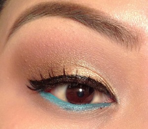 Gold & turquoise inspired