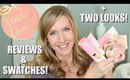 NEW Too Faced Peaches and Cream Collection | Swatches | TWO Looks | Reviews
