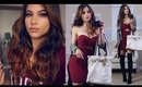 Get Ready With Me! Holiday Party Dress Outfit Idea! + Sexy Makeup & Hair!