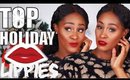 MY TOP RED LIPPIES FOR THE HOLIDAYS | Shlinda1
