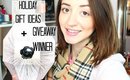 GIVEAWAY WINNER!! + HOLIDAY GIFT IDEAS