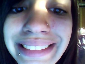 look how tiny my nose ring is (: aww!