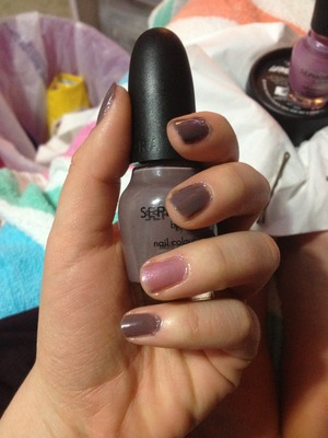 OPI nail polish in Metro Chic with Handpicked For Me as an accent 
