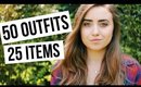 50 OUTFITS FROM 25 ITEMS | Summer Capsule Wardrobe 101