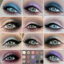 Different looks with the Zoeva Cool Spectrum Eyeshadow Palette