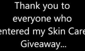 Winner: Skin Care Giveaway