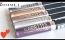 Rimmel ScandalEyes Shadow Paint Swatches 5 colors