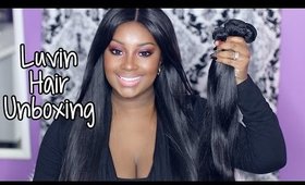 Affordable Hair | Luvin Hair Brazilian Straight Unboxing! (Aliexpress)