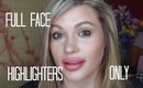 FULL FACE USING ONLY HIGHLIGHTERS: The Highlighter Challenge