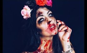 Dead Bride Halloween Make-up