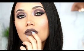 Cool Toned Purple Smokey Eye Makeup Tutorial