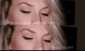 Easy Winged Eyeliner | BeautiiByJeni | Jennifer I Lopez