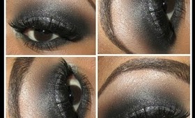 MAKE UP TUTORIAL | Smokey Disco Glitter Eyes Feat  Glama Girl Cosmetics