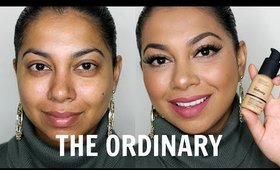 THE ORDINARY COVERAGE FOUNDATION REVIEW & DEMO | MissBeautyAdikt