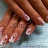 White Ombre With Pink Nails 