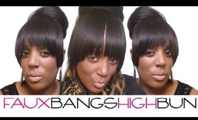 How To: Faux Bangs High Bun