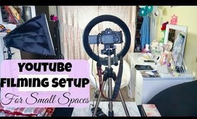 YouTube Filming Setup for SMALL SPACES | Beauty Videos