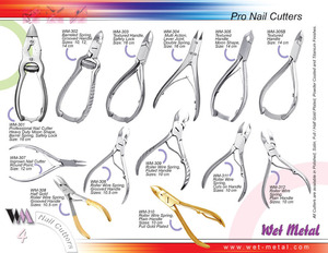 Wet Metal  manufactures the finest Nail Cutters for professionals and users everywhere. Our Nail Cutters are specially designed and have precise angular features to ensure greater comfort and control. This also means less stress on your wrists. All our Cutters are made from the finest Stainless Steel and come with a performance guarantee. The blades are remarkably sharp, allowing for close cutting of the nails. Our Nail cutters come with 1/ 4 Jaw, 1/ 2 Jaw and Full Jaw and employ single or Double Spring as per there functional needs.