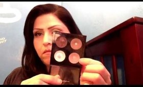 MINT GREEN AND PEACH EYESHADOW TUTORIAL 2013